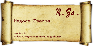 Magocs Zsanna névjegykártya